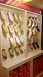 靴の陳列